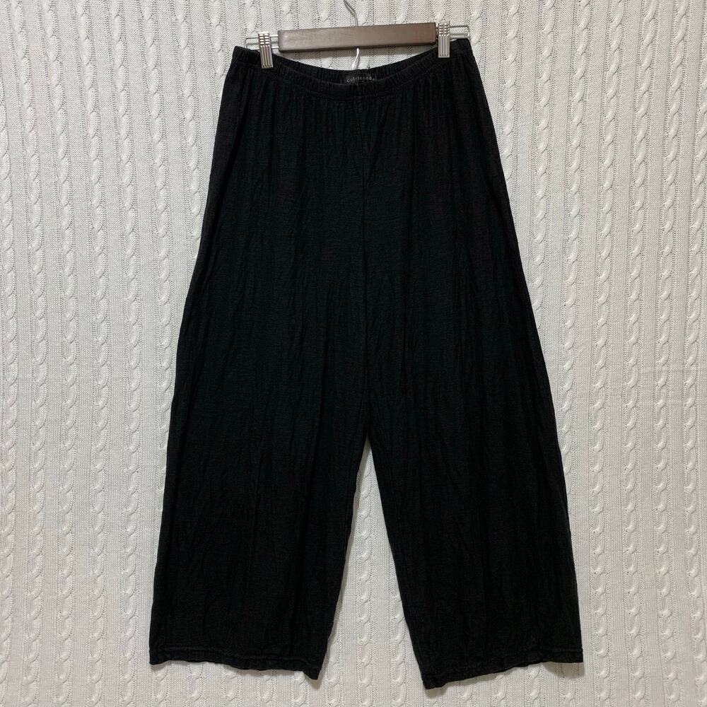 Cut Loose Cotton Linen Women’s Large Wide Leg Cropped Pull On Pants